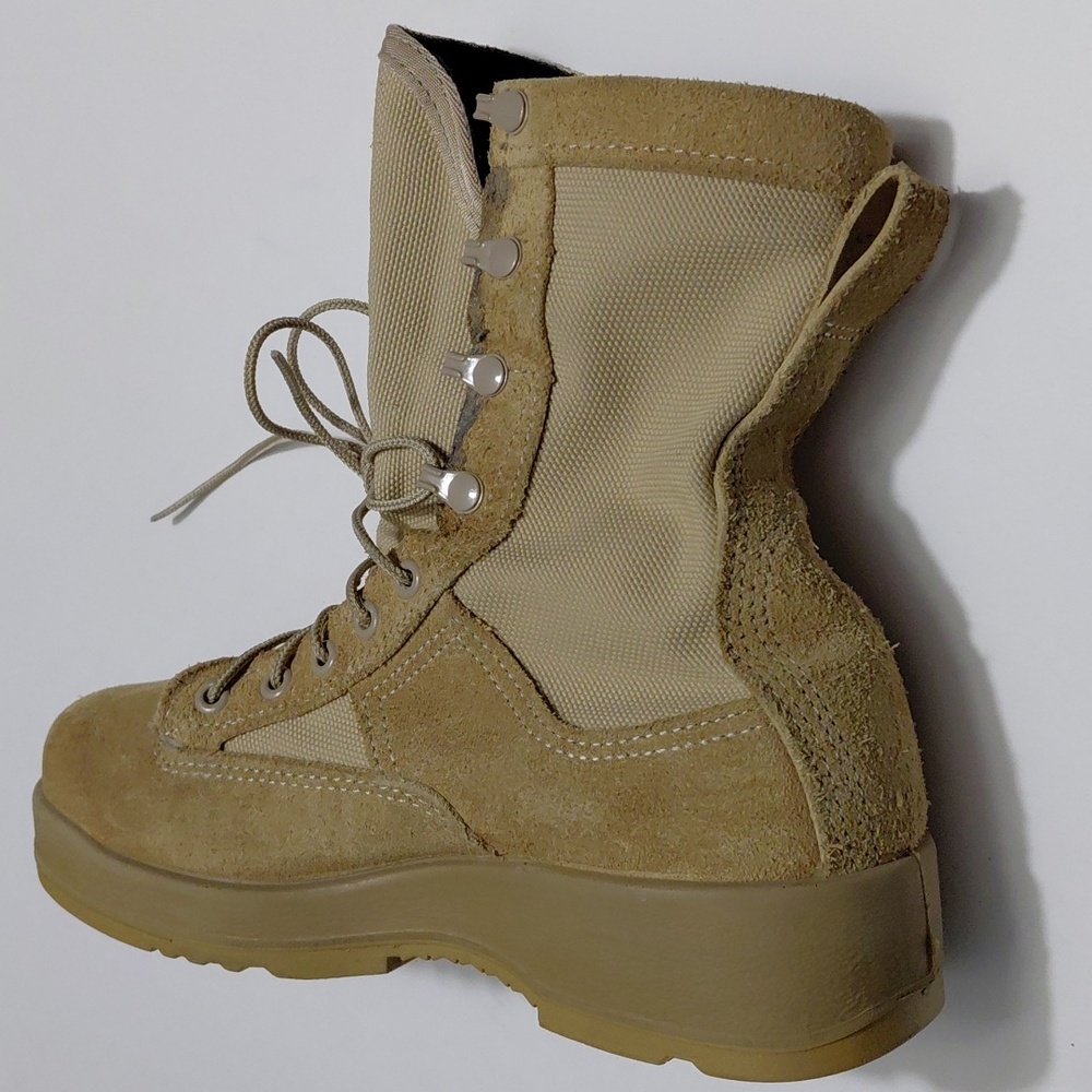 BELLEVILLE  Men's Leather Military  Tactical Steel Toe Boots Coyote Brown Size 5 - Picture 6 of 10
